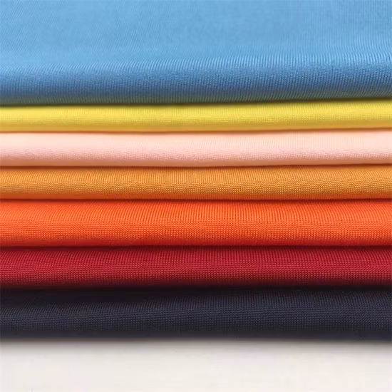 Yigao Textile 95%Poly 5%Spandex Sports Wear Tissu tricoté en jersey simple