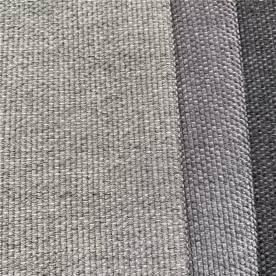 Tissu de canapé en polyester Tetron à rayures Chenille pour meubles de rembourrage